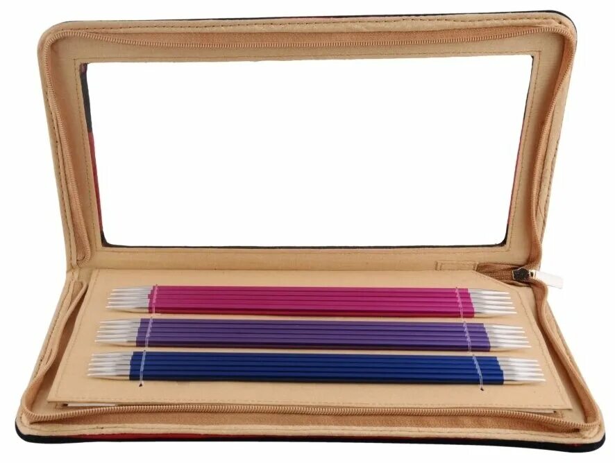 спицы knitpro zing 6,5. набор чулочных спиц.