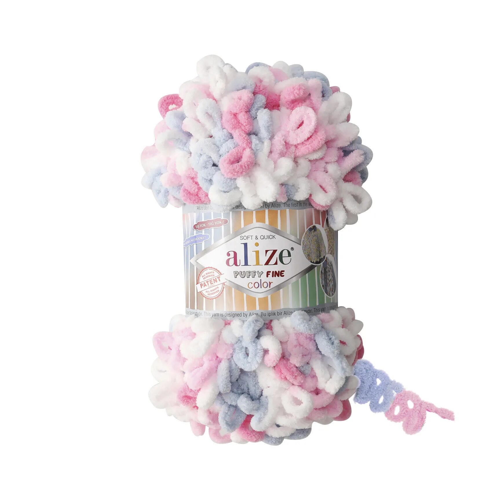 Пряжа puffy color. Alize puffy fine color 5945. пряжа alize puffy color fine 5945. пряжа ализе пуффи файн колор. ализе пуффи 5945.