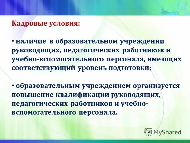Кадровые условия реализации программы. Кадровые условия это. Рабочий имеющий квалификацию. Условия реализации аооп. Альфа образование.