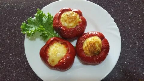 Перцы с брынзой запеченные