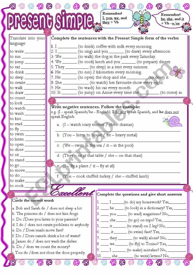 Present simple Worksheets affirmative negative questions. Make question and negatives ответы. Present simple affirmative negative questions. Present simple negative and questions Worksheets. 3 make present questions