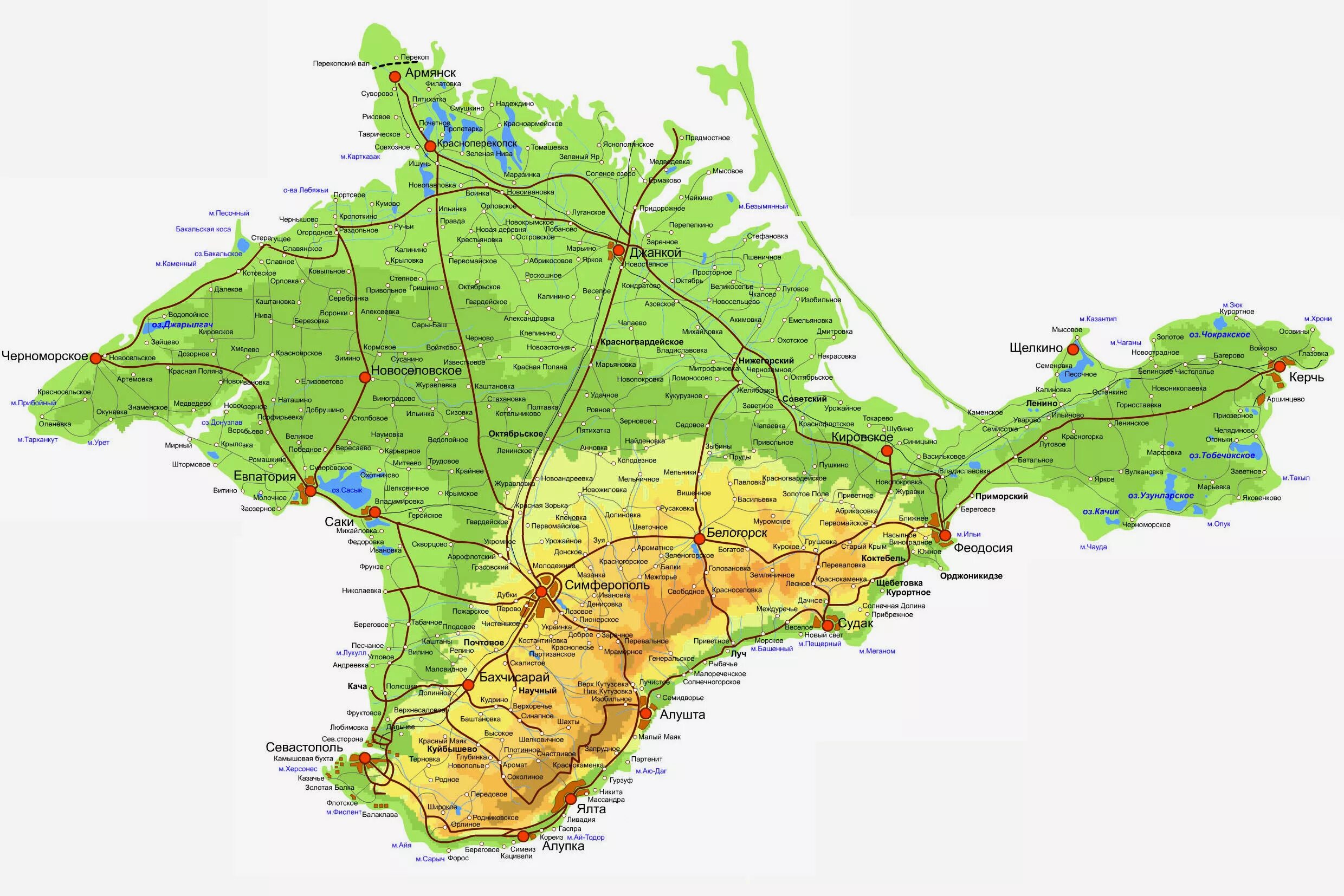 Полуостров Крым географическая карта. Крым карта рельефа физическая. Полуостров Крым на карте. Крымский полуостров на карте.