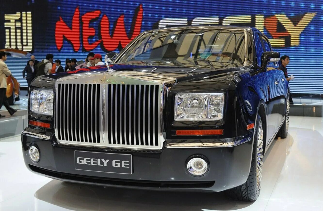 Китайская копия. Rolls-Royce Phantom и Geely ge. Китайский Роллс Ройс Geely. Geely ge. Китайская копия Роллс Ройс.