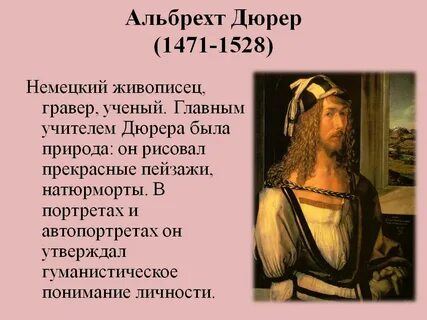 Биография альбрехта дюрера