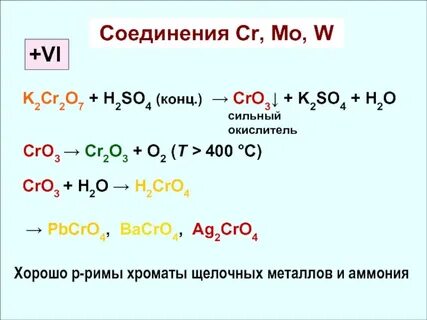 Валентность соединения cr2o3