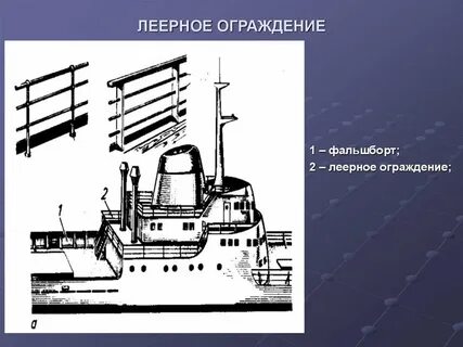 Ограждение на корабле