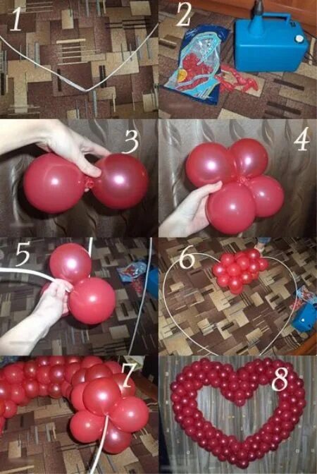 Как скреплять шары