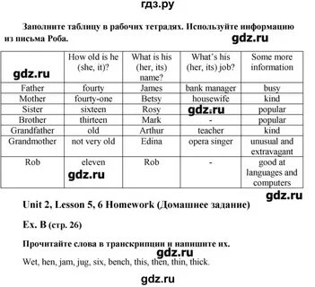 Страница 26 английский