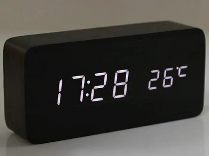 Часы электронные настольные светящиеся на батарейках