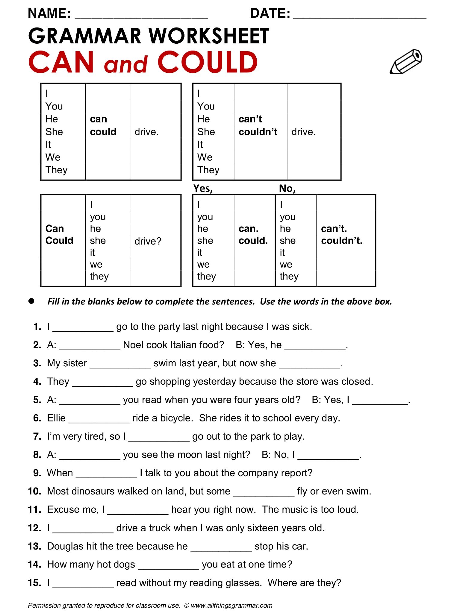 Can could be able to game. Worksheets грамматика. Модальные глаголы Worksheets. Can грамматика. Grammar Worksheet can and could ответы.