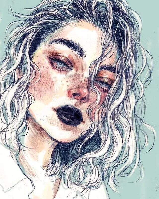 Арты карандашом. Арты карандашом. Арт рисунки. Стилизованный портрет акварелью. Реалистичный стиль рисования.