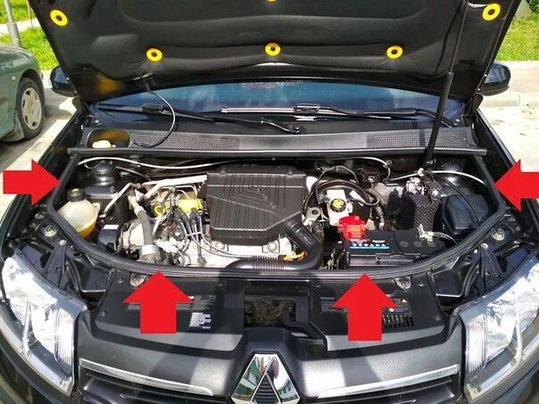 Номер двигателя на рено сандеро где находится Renault Logan/Sandero замена ГРМ Запчасти для иномарок и отечественных автомобил