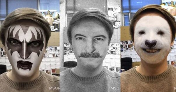 Как называется приложение меняющее лица. Смешное наложение лиц. приложение смешные маски на айфон.
