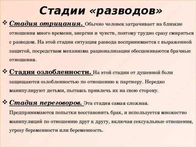 Этапы развода. Стадии расторжения брака. Стадии при разводе. Этапы развода психологические.