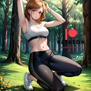 ai generated, brown eyes, brown hair, jujutsu kaisen, kugisaki nobara, nerv...