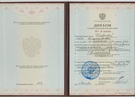 Институт профессиональной переподготовки психология