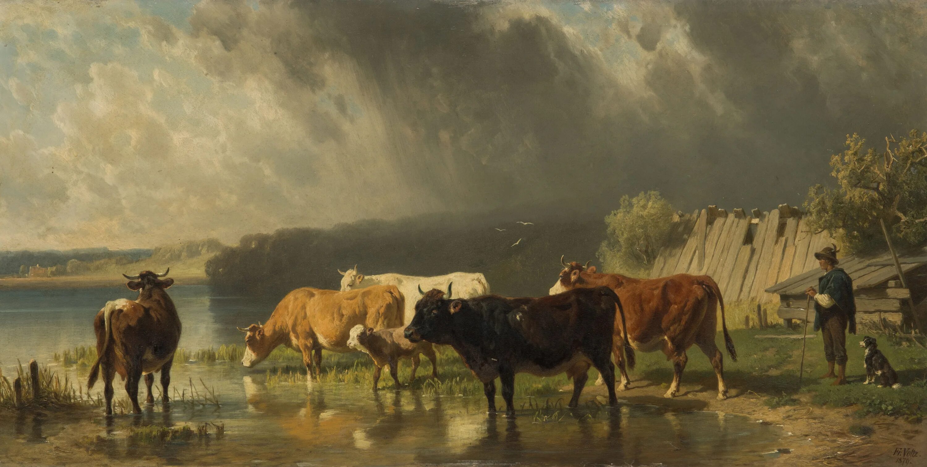 Country scenes. Немецкий художник Johann Friedrich Voltz.