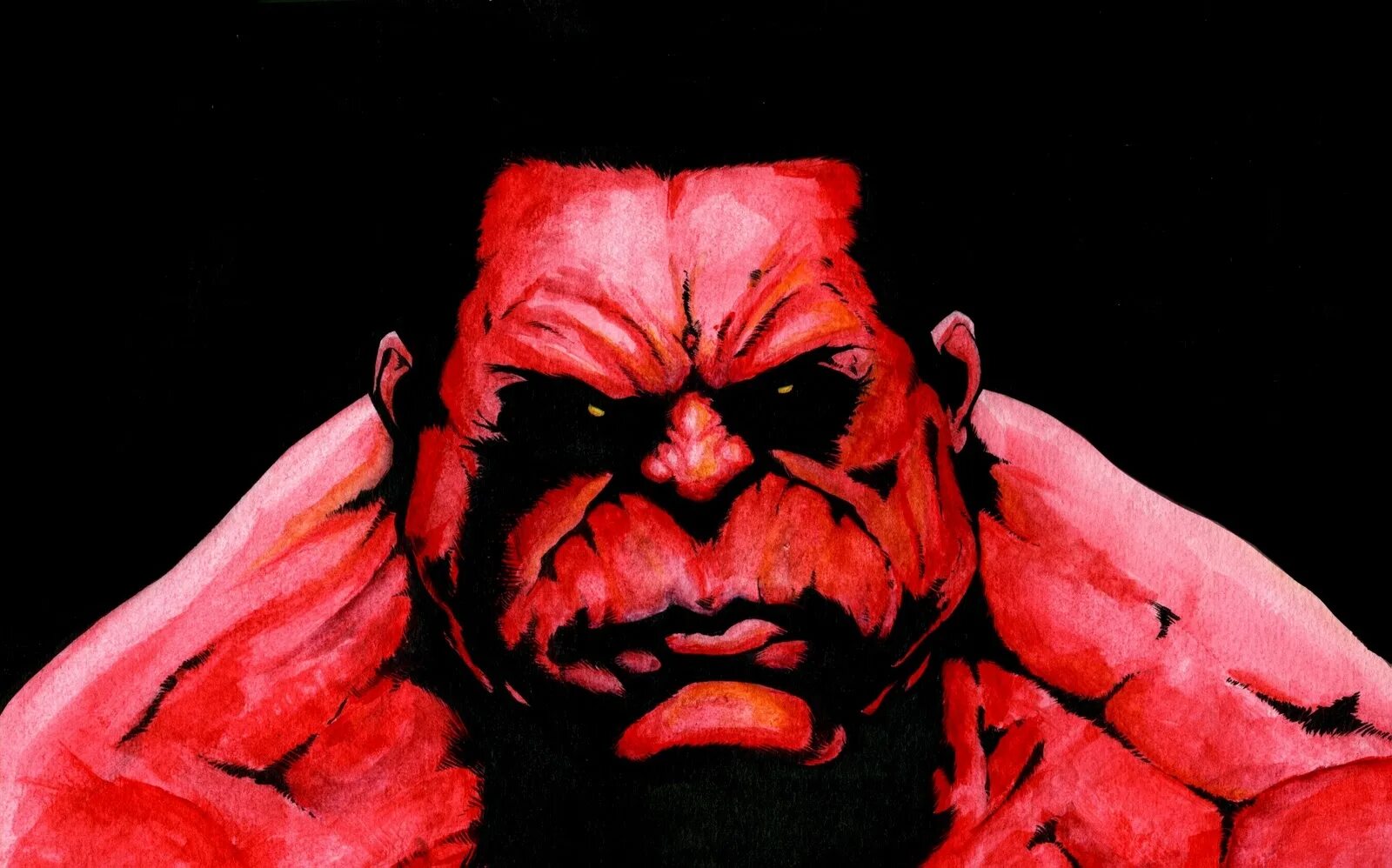 Красный из марвел. Red Hulk. Красный Халк.