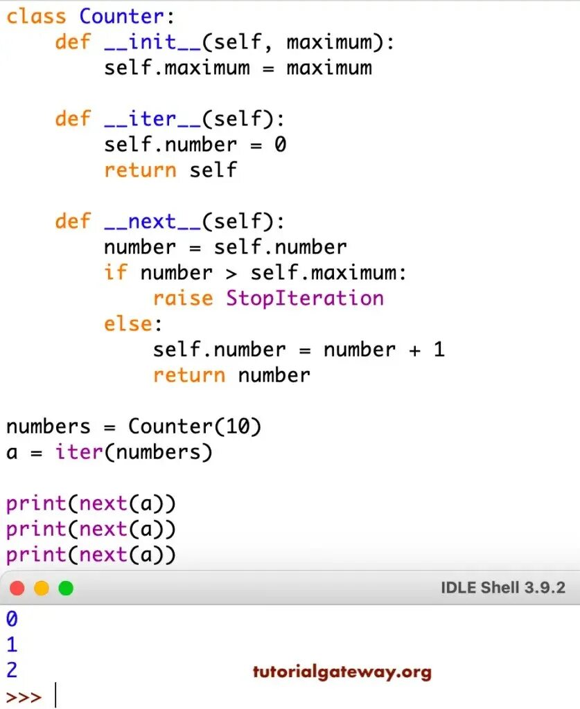 Self instance python. Итератор пайтон. итерация в python. counter в питоне. def в питоне.