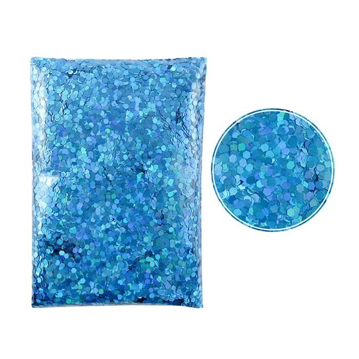 Glitter 2. Глиттер 100 г р-36/02 Blue-2. Синие конфетти. Конфетти голубые 100гр. Глиттер для шаров 100 гр.