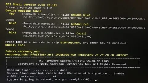Bios recovery