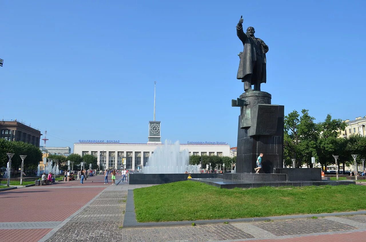 Leninin patsas, monument, memorial, Russia, Saint Petersburg, Lenina Square - Ya