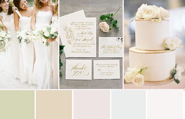 The style of the wedding is a big aspect of choosing the wedding color scheme. C
