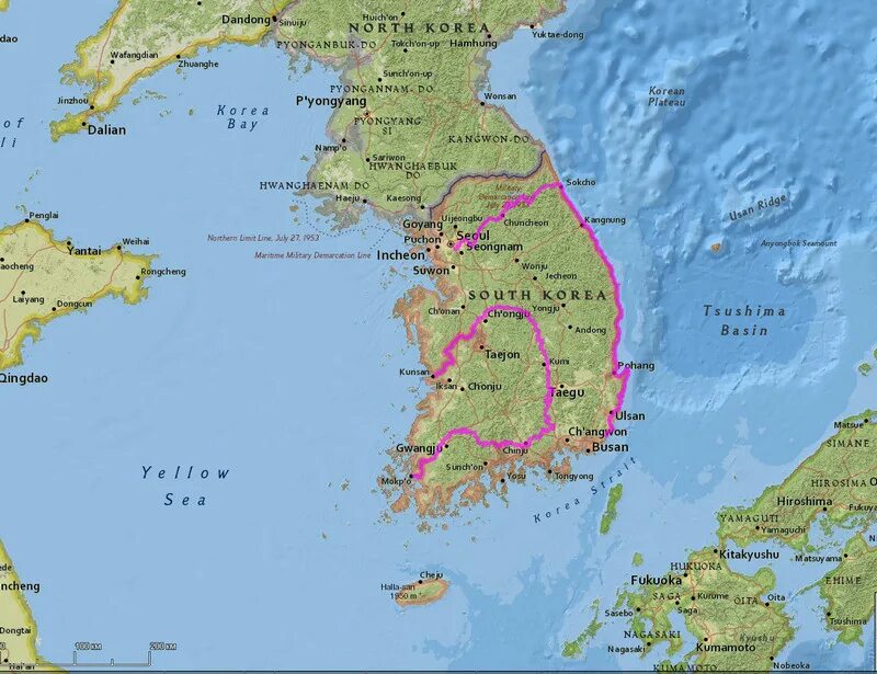 Южная корея географическое положение. Корея на карте. Карта корейского полуострова с сопредельными государствами. Республика Корея на карте политической.
