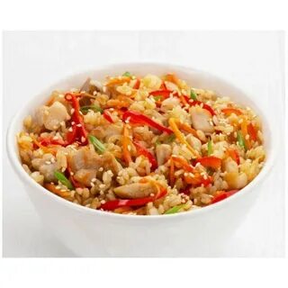 Китайский рис с курицей и овощами