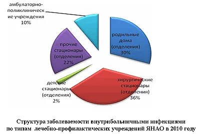 Структура внутрибольничных инфекций