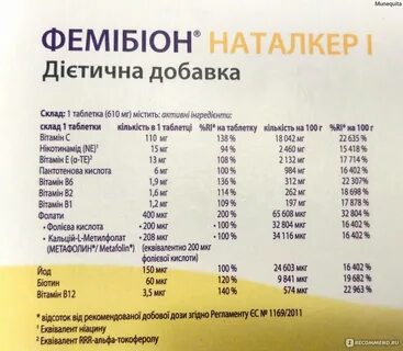 Фемибион состав витаминов