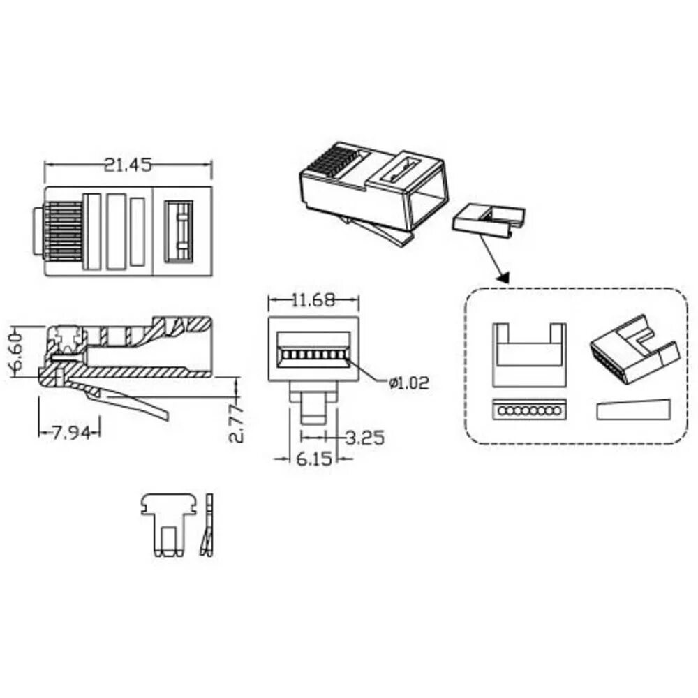 Типы разъемов rj 45