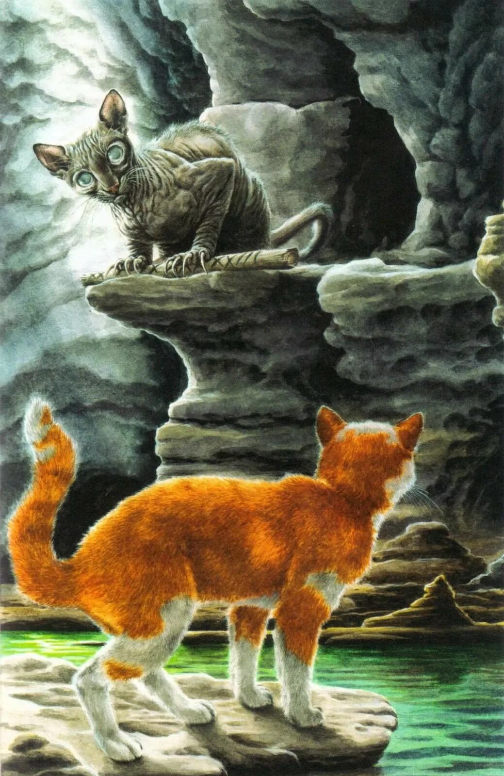 Коты воители тёмная река золотая коллекция иллюстрации. Коты воители темная река читать. Коты воители темная река читать. Знак трех. Коты воители темная река читать.