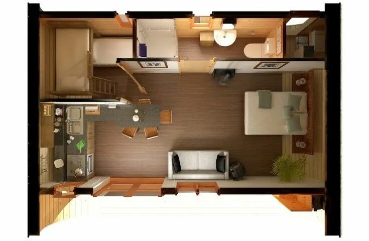 Planos de casas pequeñas - opciones de planificación y diseño Архитектурный диза