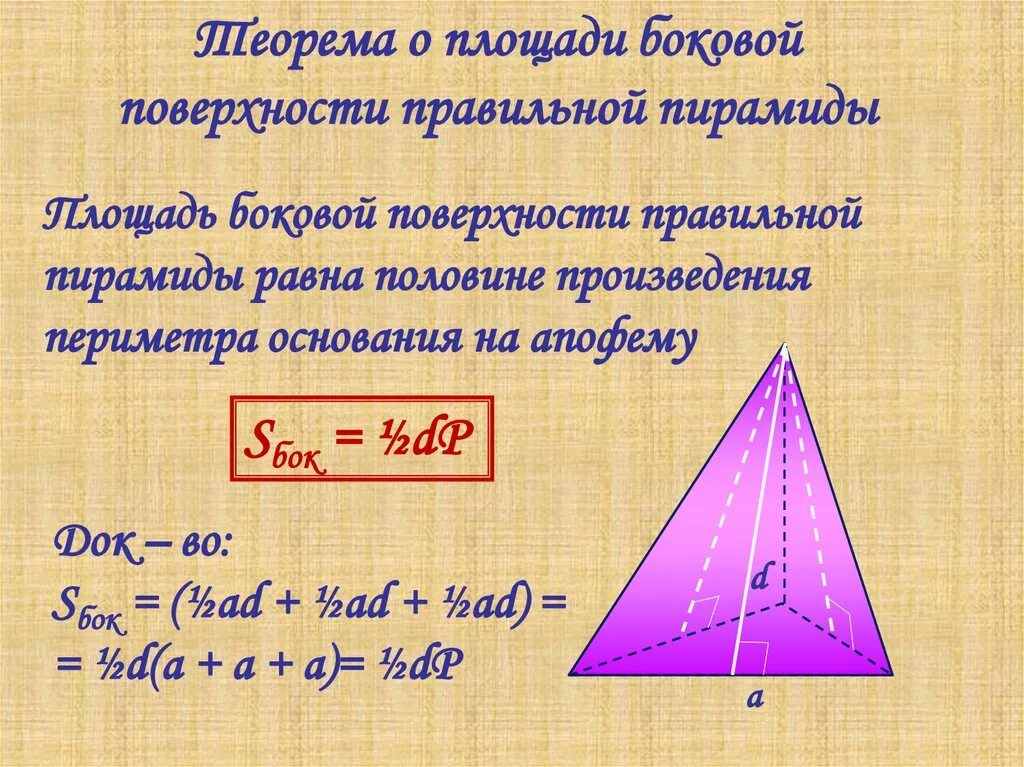 Площадь основания прямоугольной пирамиды. Площадь прямоугольной пирамиды формула. Основание пирамиды формула. Прямоугольная пирамида площадь и объем. Произведение периметра основания на апофему
