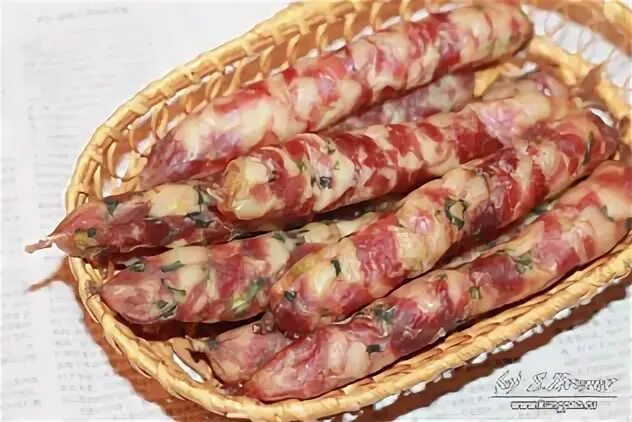 Рецепт колбаса с луком
