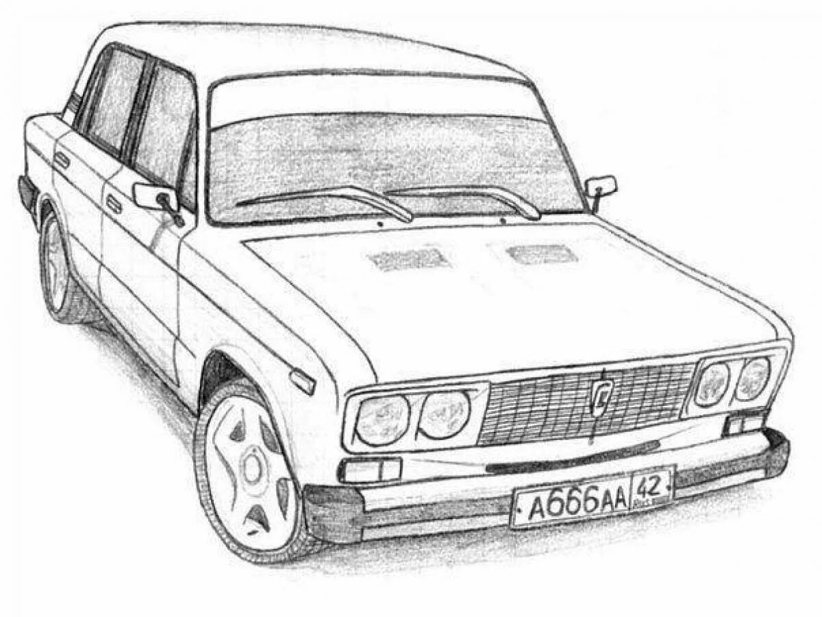 Легкие рисунки жигули. Ваз 2107 рисунок карандашом спереди. Легкие рисунки жигули. Ваз 2106. Ваз-2105 «жигули».