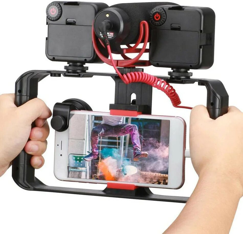 Стабилизатор для смартфона. Клетка ulanzi u-rig pro. держатель для смартфона ulanzi u-rig pro с 3 башмаками. держатель для смартфона ulanzi u rig pro ручной стабилизатор. стабилизатор для камеры nikon d5500.