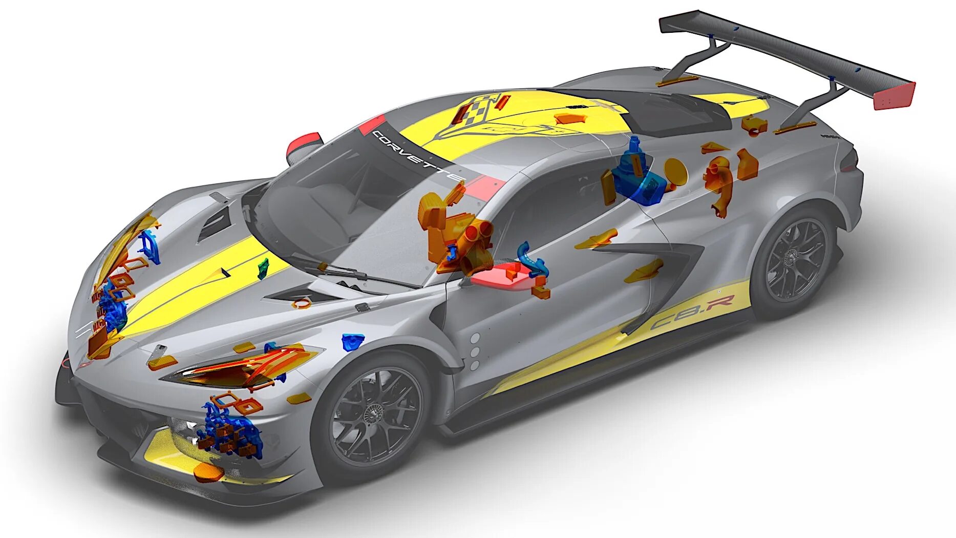 Гоночные элементы. Автомобиль 3d. race master машины. гоночные производители детали.