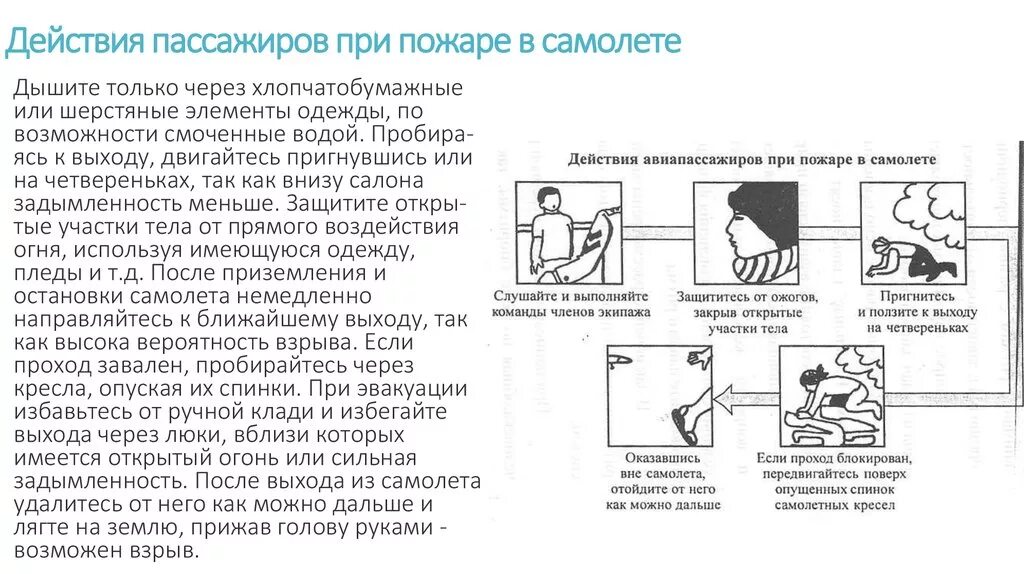 Правила поведения при пожаре в самолёте памятка. Действия при пожаре в самолете. Действия пассажиров при пожаре в самолете. Действия пассажиров при пожаре на борту самолета. Как вести себя при захвате самолета