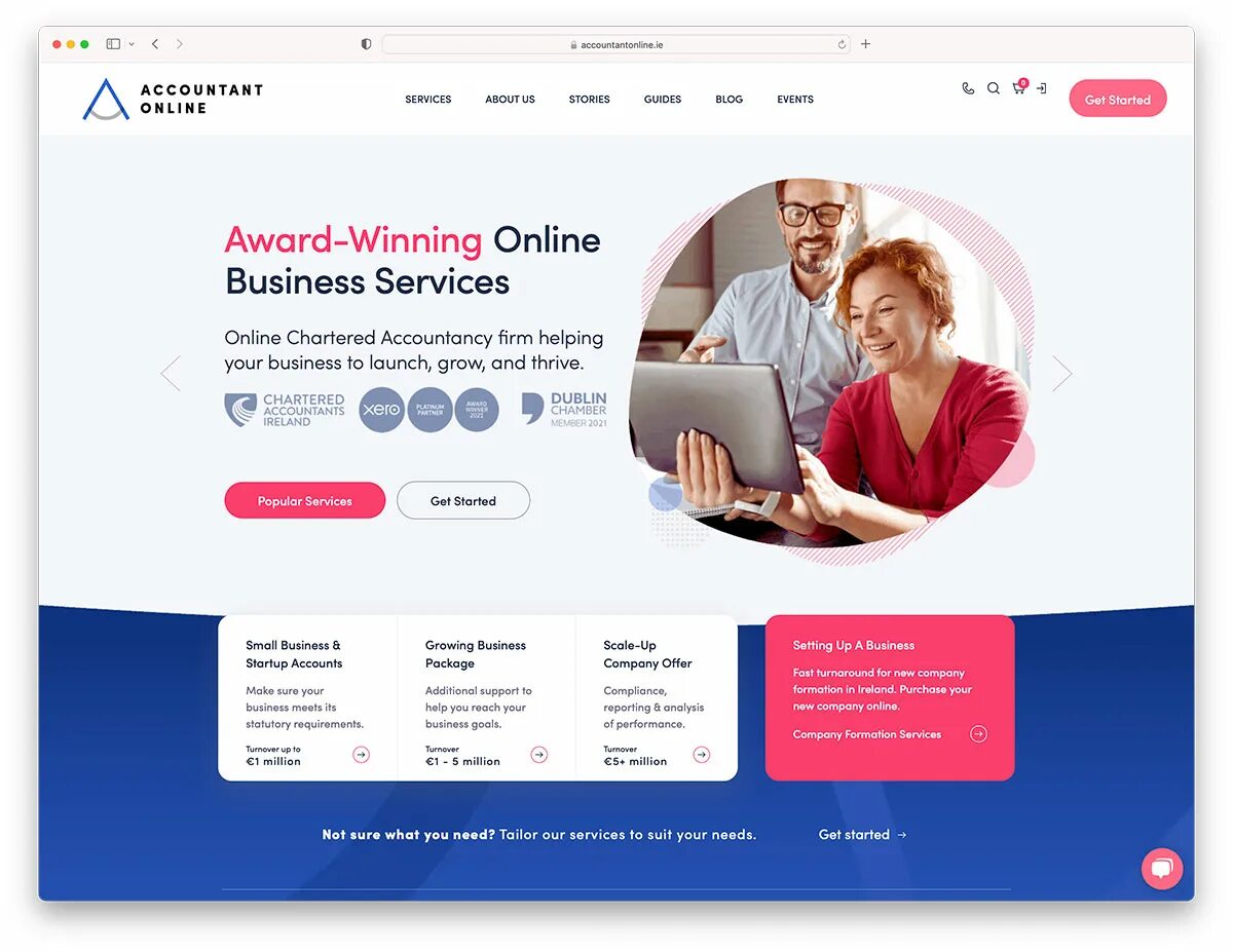 Site accounts. Accounting web sites.