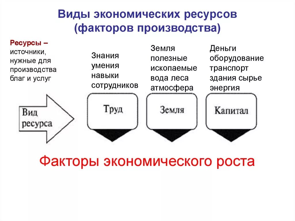 Какие виды ресурсов. Виды экономических ресурсов. Виды экономических ресурсов и факторов производства. Экономические ресурсы и факторы производства. Виды ресурсов в экономике.