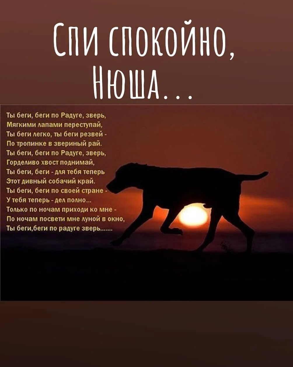 Собака ушла из жизни