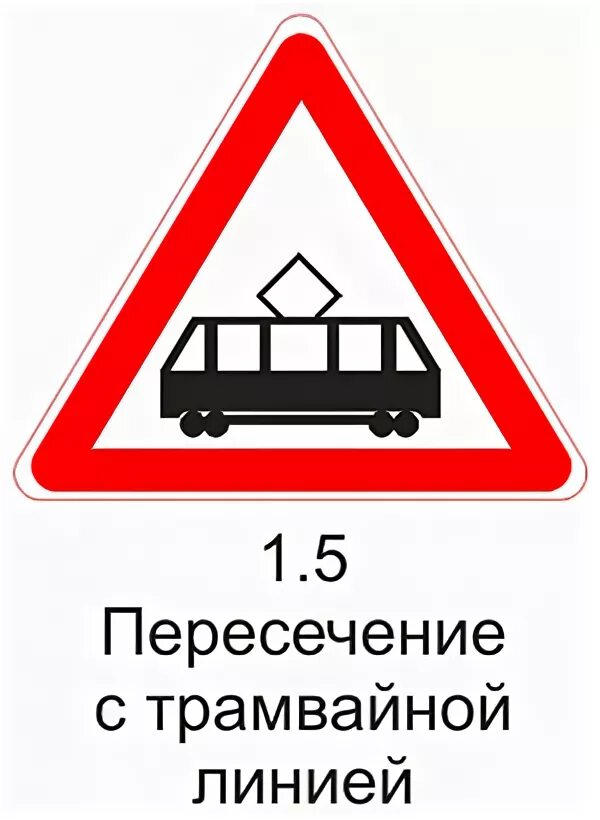 Предупреждающие знаки пересечение с трамвайной линией. 1.5 "Пересечение с трамвайной линией".. Пересечение с трамвайной линией дорожный знак. Знак 1 5 пересечение с трамвайной.