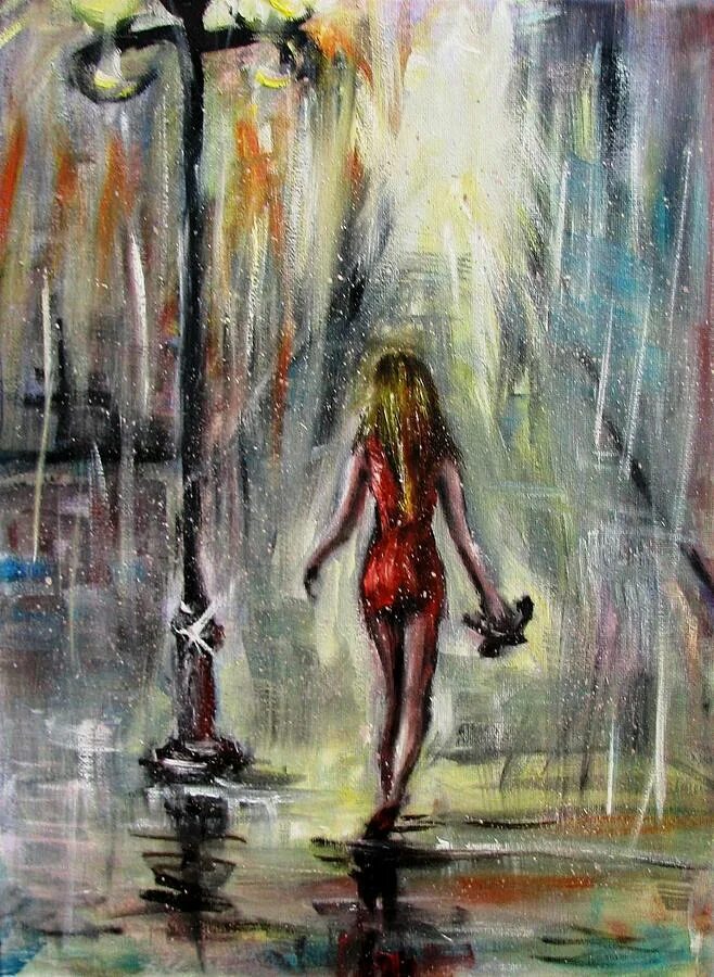 12 без дождя. Девушка под дождем. Девушка под дождем живопись. Танцующая под дождем. Девушка идет под дождем.