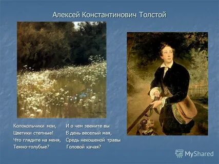 Толстой колокольчики мои
