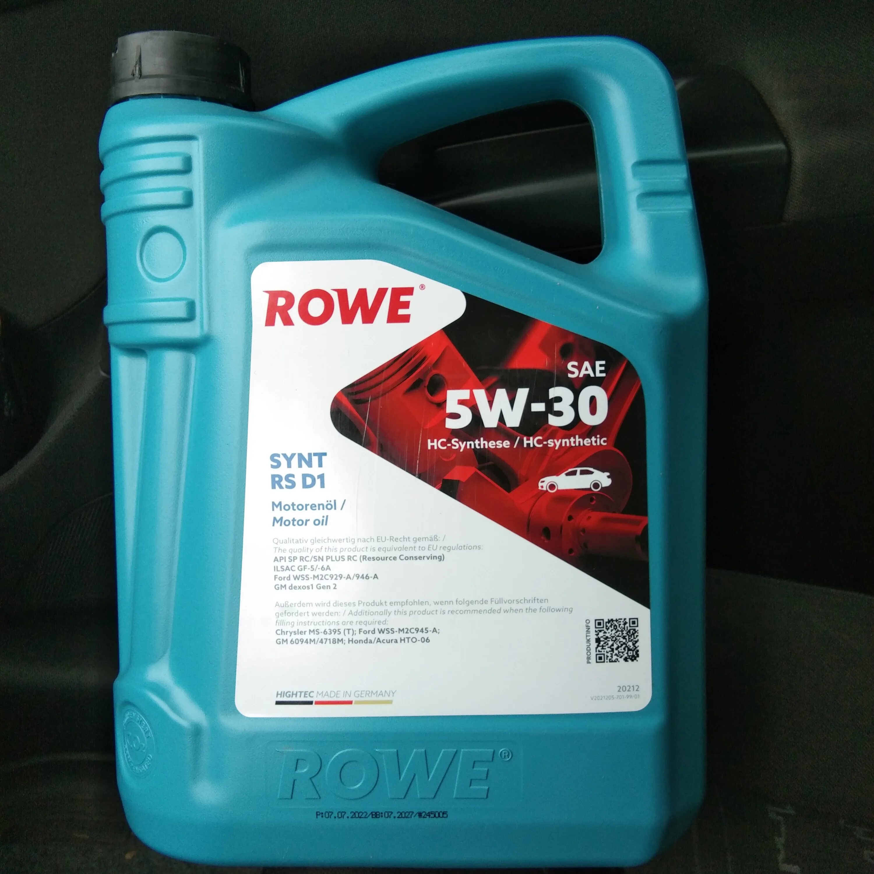 Масло ров 5w40. Рове масло 5w30. Масло моторное "Rowe" Hightec Synt RS DLS SAE 5w-30 1л 20118-0010-99. Hightec Synt RS d1 SAE 5w-30. Rowe 5w40 артикул.