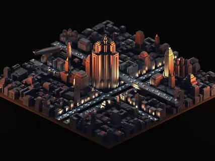 3 d city