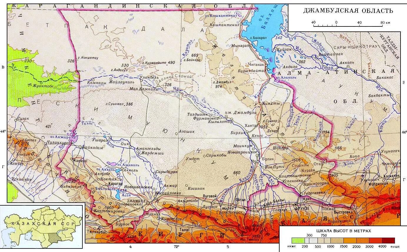Джамбульская область Казахстан на карте. Подробная карта Жамбылской области. Жамбылская область Казахстан на карте. Карта Джамбульской области.