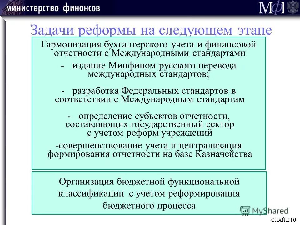 Реформирования бухгалтерского учета. Реформирование бухгалтерского учета в России. Гармонизация бухгалтерского учета. Этапы реформирования бухгалтерского учета в РФ. Программа реформирования бухгалтерского учета.